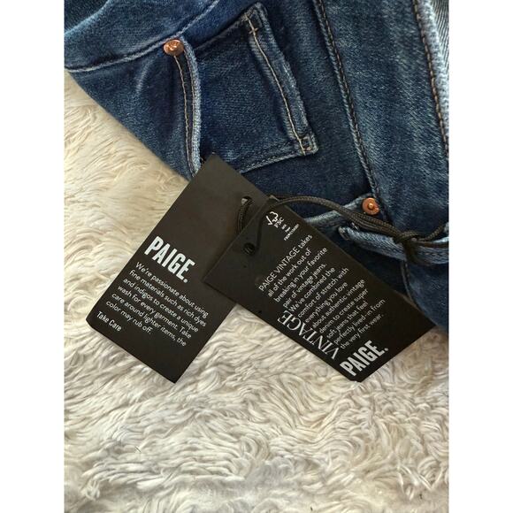 New Paige Jeans Women's 32 Colette Crop Flare in Wonderwall Raw Live Hem - Picture 5 of 8